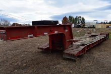 Low boy equipment trailer