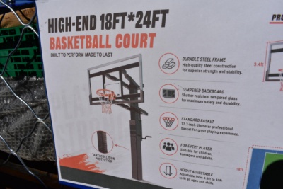 High-end 18' by 24' basketball court, model SDLBBS800