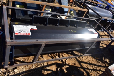 Mower King rotary tiller skid steer attachment, model ESCCTR072