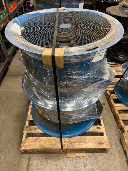 Patterson 30" High Velocity Drum Fan, w/Yoke Mount
