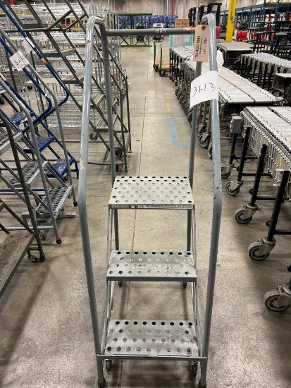 Cotterman Rolling Step Ladder 31" Height 3 step