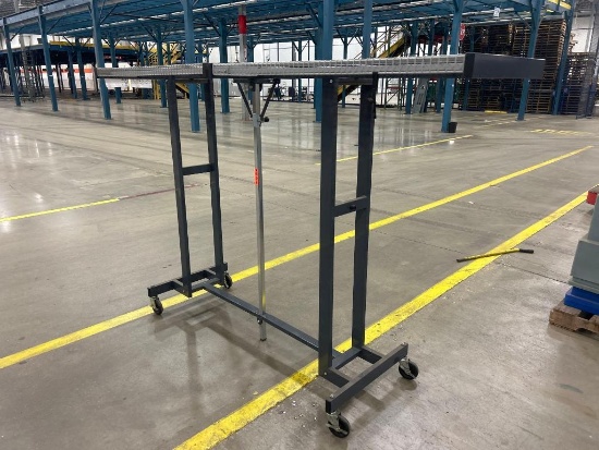 Rolling Folding Coat Rack 8' x 22" x 60"