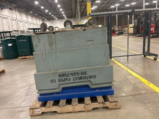 Rolling Gaylord Carts 44" x 24" x 32"