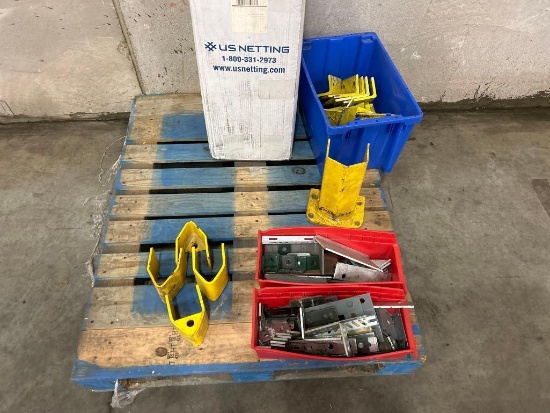 Assorted Mounting Brackets and Netting Components
