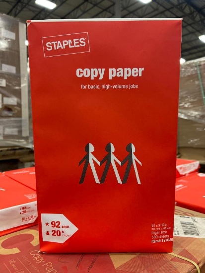 Staples Copy Paper, 8 1/2" x 14" and 11" x 17"