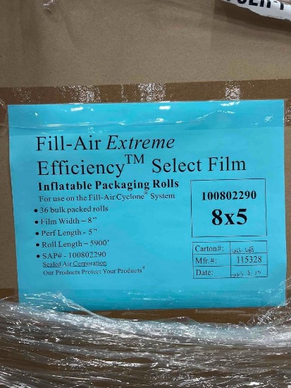 Fill-Air Extreme, Efficiency Select Film, 8" x 5" (36 Rolls Per Pallet)