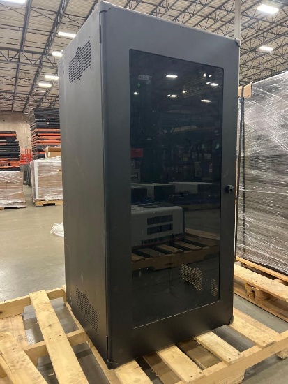Chatsworth IDF Cabinet With Assorted IT Equipment