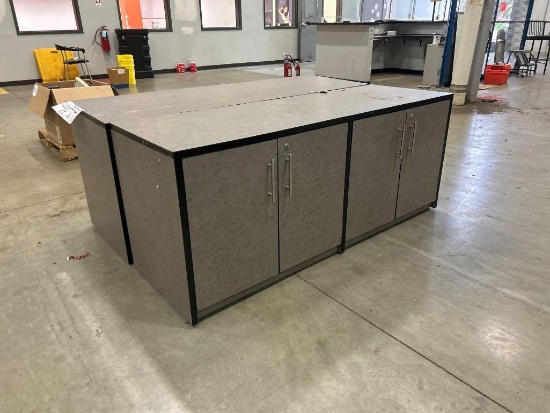 2 Compartment Office Cabinet 72" x 24" x 30"