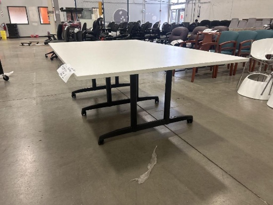 Large Desk On Wheels 84" x 54" x 29"