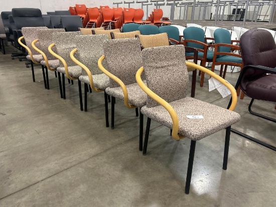 Pattern Fabric Waiting Room Chair