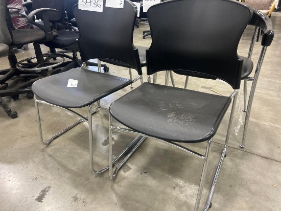 Plastic Chair with Medal Frame