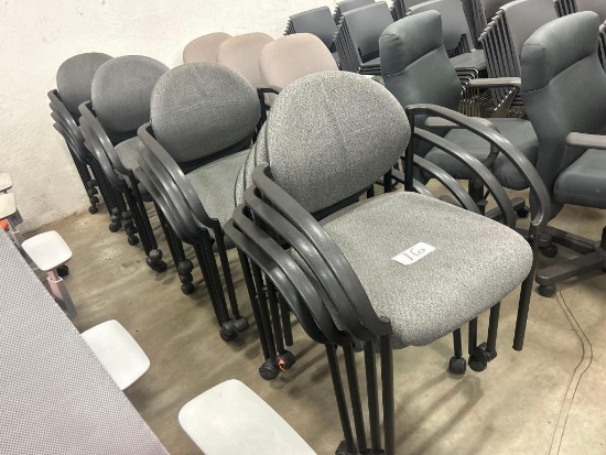 Stackable Gray Office Chair