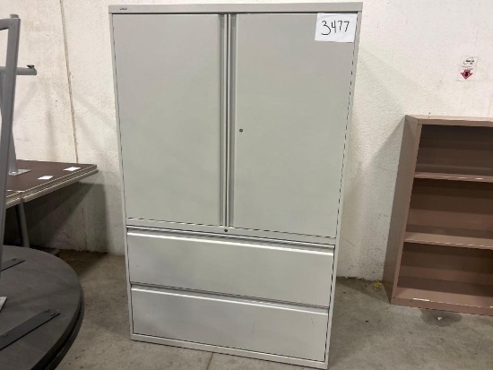 Large Filing Cabinet 3 Compartment 42" x 19" x 67"