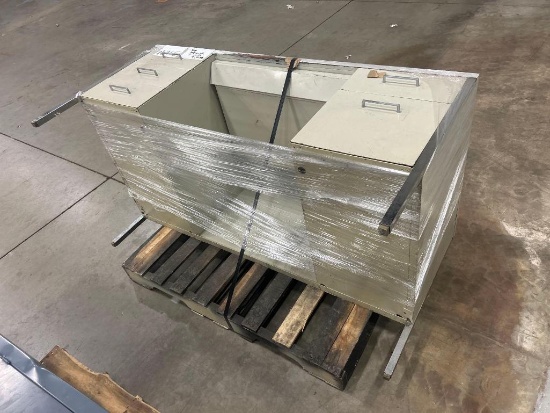 Metal Desk 5 Compartment 60" x 30" x 29"