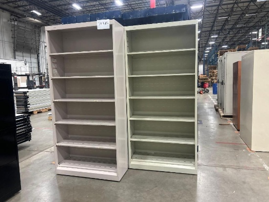 Metal Shelving Cabinet 5 Shelf 36" x 14" x 77"