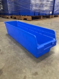Stackable Blue Storage Totes 22