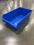 Akro-Mills Blue Stackable Storage Totes, 16? x 9 1/2? x 6? Deep