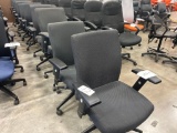 Textured Gray Rolling Office Chair