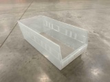 (1000) Clear open face totes 18 1/4