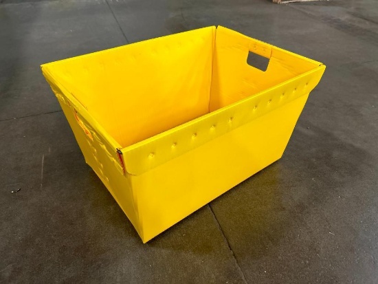 24" x 17.5" x 13" Corrugated Plastic Tote - Yellow