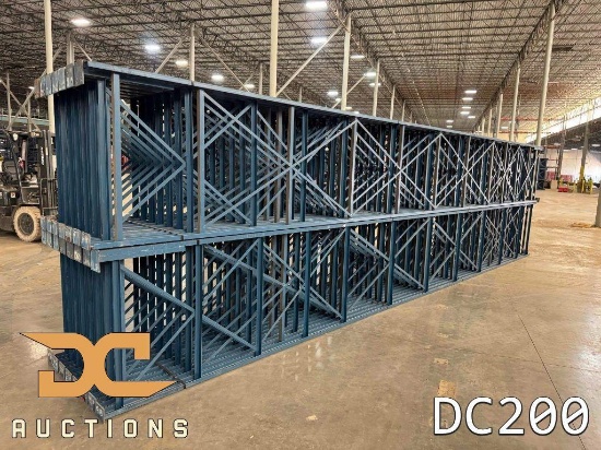 (30) Frazier Structural Pallet Rack Upright 44