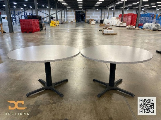 (2) 48" Circular Breakroom Tables