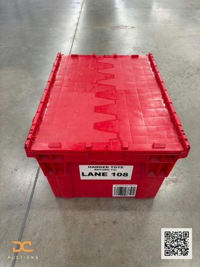 (40) Lot of MonoFlo Hinged Lid Distribution Totes | 28" x 21" x 15 1/2"