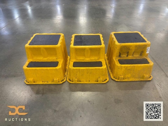 (3) Industrial 2-Step Stepstool | Yellow