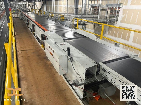 (1) Dematic High-Rate Slat Sorter - Model 2420 RS200 Plus - 52' 4" x 54" x 39"