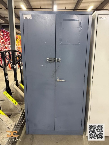(1) Gray Storage Cabinet