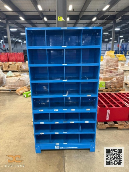 (1) Tiffco Industries Blue Hardware Storage