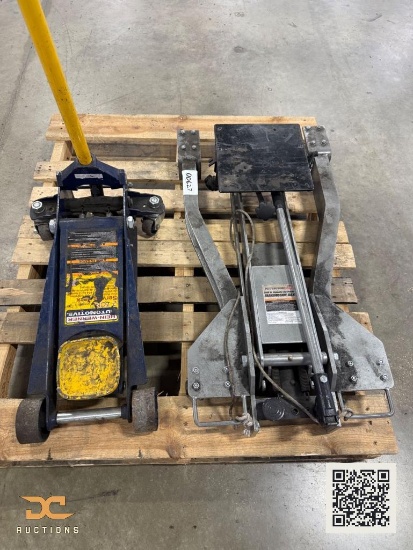 (1) 1 Hein-Werner Automotive Service Jack & 1 Pittsburgh Automotive Transmision Jack