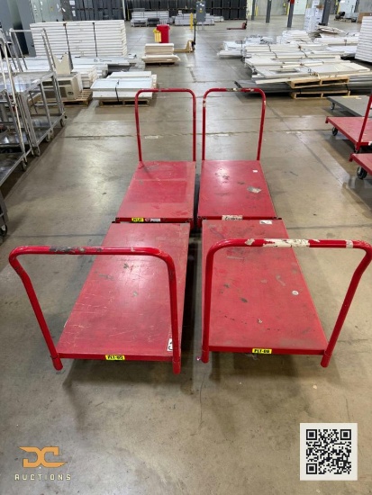 (4) Dayton 3BE79 | Industrial Platform Truck