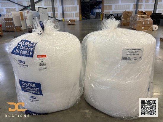 (2) Uline Economy Wrap| 1/2" x 24" x 250'