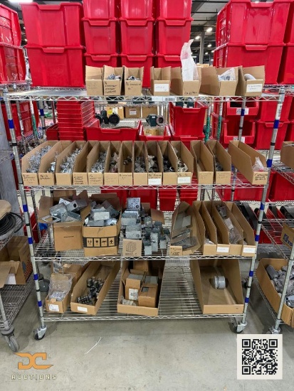 (1) Mixed Lot of Electrical Hardware Containing Misc.Connectors, Bushings, Boxes,Etc.