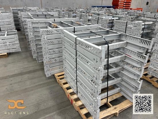 (10) Lewcon Medium Conveyor Legs - 31" x MIN 38" / MAX 46"