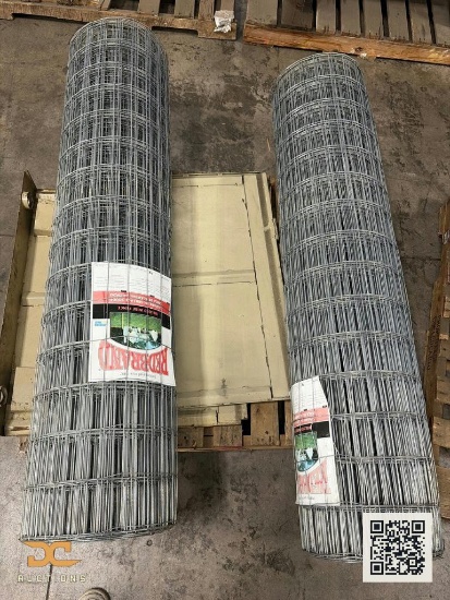 (2) Red Brand Welded Wire Fence Rolls | Galvanized Steel (2 Rolls)