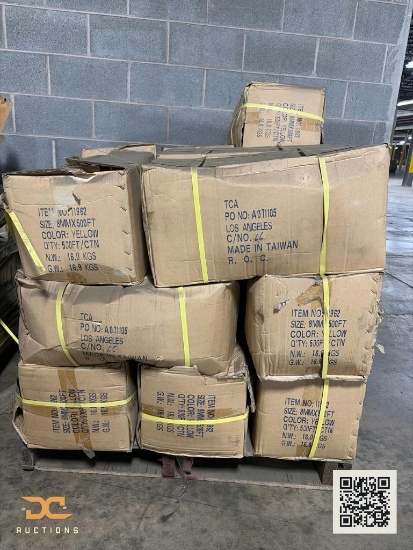 (9) Yellow Plastic Safety Chains | 17 Chains