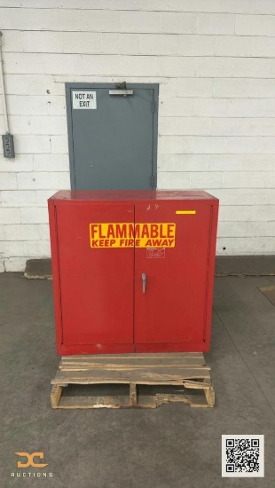 (1) Flammable Liquid Storage Safety Cabinet | Red