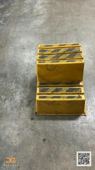 (5) Yellow 2-Step Industrial Safety Step Stool / Platform Steps