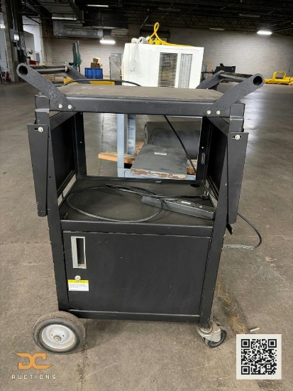 (1) Welding Cart / Welder Utility Cart | Heavy-Duty Steel, Mobile with Cabinet Storage