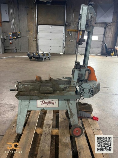 (1) Dayton Horizontal/Vertical Metal Cutting Band Saw Portable with Vise