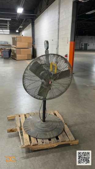 (1) Large Industrial Pedestal Floor Fan | 115V | 33"
