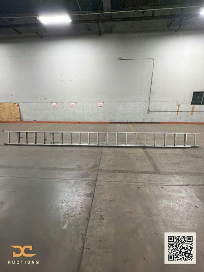 (1) Aluminum Extension Ladder Two-Section, Heavy Duty