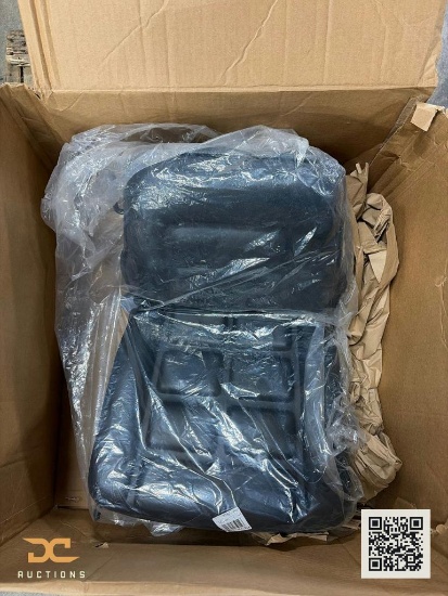 (1) Heavy Equipment / Forklift Replacement Seat Black Vinyl, New in Box