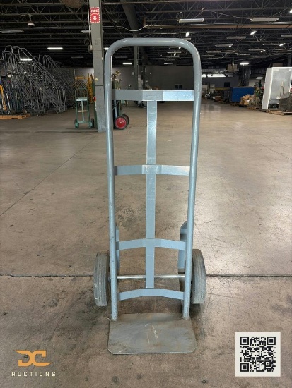 (1) Heavy-Duty Steel Hand Truck / Dolly Gray, Rubber Wheels