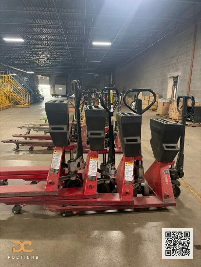 (4) Red Manual Pallet Jacks