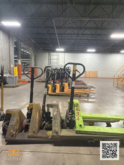(4) Manual Pallet Jacks | Mixed Brands & Colors
