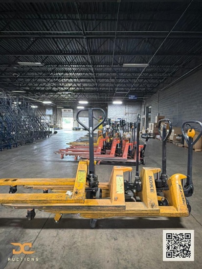 (4) Manual Pallet Jacks | Mixed Brands & Colors