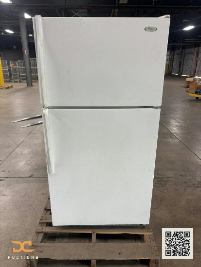 (1) Whirlpool Top-Freezer Refrigerator | White, Residential